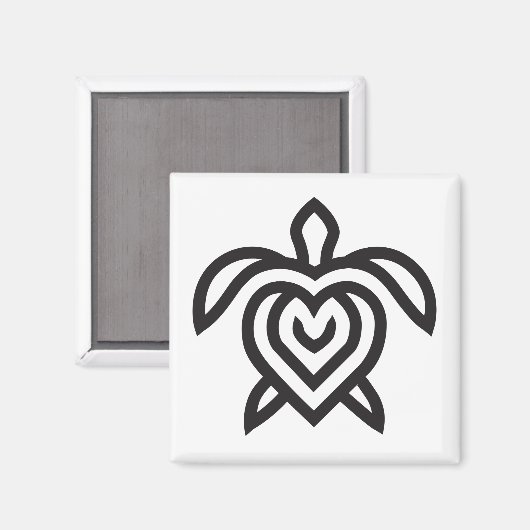 Turtle Tribe basic logo magneet (Voorkant / Achterkant)