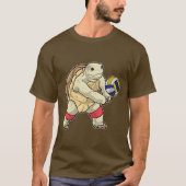 Turtle Volleybal speler Volleybal T-shirt (Voorkant)
