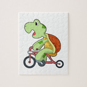 Turtle with Bicycle Legpuzzel