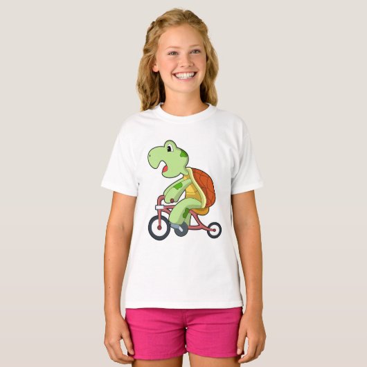 Turtle with Bicycle T-shirt (Voorkant volledig)