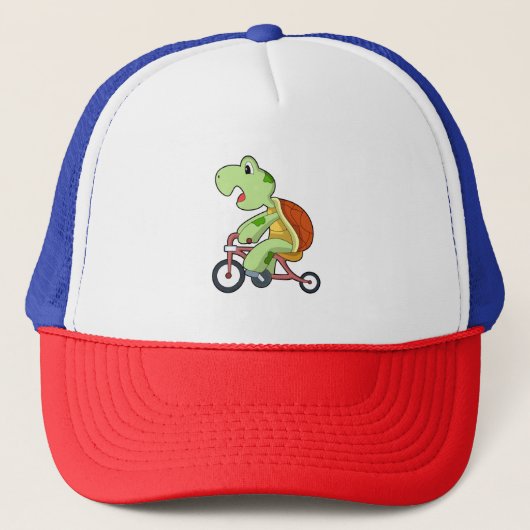 Turtle with Bicycle Trucker Pet (Voorkant)