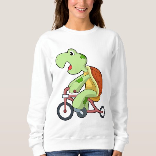 Turtle with Bicycle Trui (Voorkant)