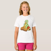 Turtle with Pizza T-shirt (Voorkant volledig)