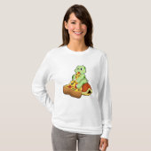 Turtle with Pizza T-shirt (Voorkant volledig)