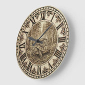 Turtle Wooden Wall Clock  Grote Klok (Hoek)