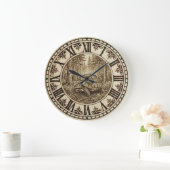 Turtle Wooden Wall Clock  Grote Klok (Huis)