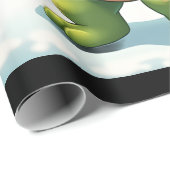 Turtle Xmas Lights Ugly Santa Turtle Christmas Tan Cadeaupapier (Rol Hoek)