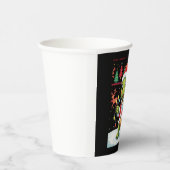 Turtle Xmas Lights Ugly Santa Turtle Christmas Tan Papieren Bekers (Rechts)