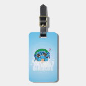 Turtlecat Graffiti Bubble's Mrow? Bagagelabel (Voorkant verticaal)