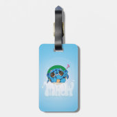 Turtlecat Graffiti Bubble's Mrow? Bagagelabel (Achterkant verticaal)