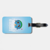 Turtlecat Graffiti Bubble's Mrow? Bagagelabel (Achterkant horizontaal)