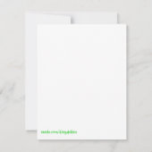 Turtles Birthday Invitation Kaart (Achterkant)