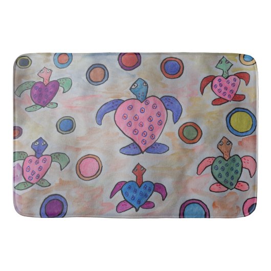 Turtles & Circles Badmat (Voorkant)