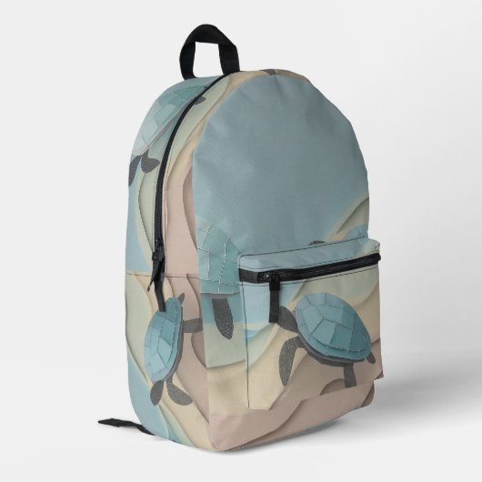 Turtles Design rugzak (Achterkant Hoek Links)