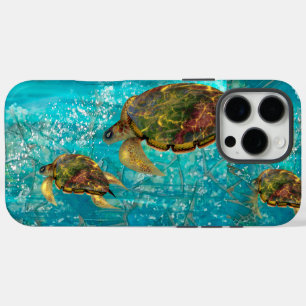 Turtles Glijden_Zee van Glas iPhone 16 Pro Max Hoesje