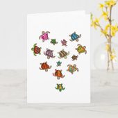 Turtles Heart Kaart (Gele Bloem)