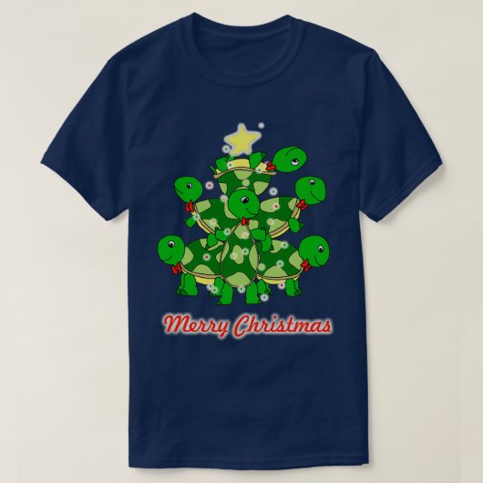 Turtles Merry kerst T-shirt (Design voorkant)