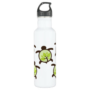Turtles Organic Planet Aluminium Waterfles