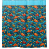 Turtles overal douchegordijn (Voorkant)