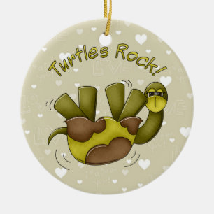 Turtles Rock-versiering Keramisch Ornament