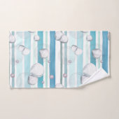 Turtles Watercolor Pattern (Serviette à main)