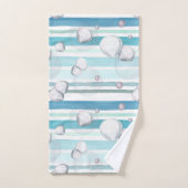 Turtles Watercolor Pattern Bad Handdoek (Handdoek)