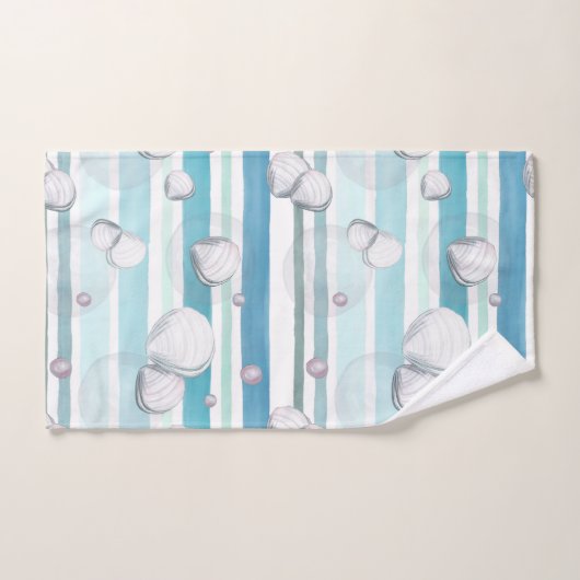 Turtles Watercolor Pattern Bad Handdoek (Handdoek)