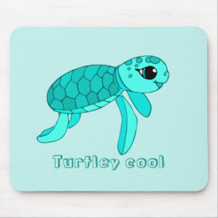Turtley cool baby zeeschildpad muismat