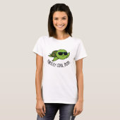 Turtley Cool Guy Funny Turtle Pun T-shirt (Voorkant volledig)
