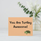 Turtley Geweldige Briefkaart (Staand voorkant)