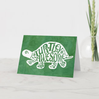 Turtley Geweldige felicitaties Kaart Tortoise
