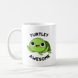 Turtley Geweldige Funny Turtle Pun Koffiemok