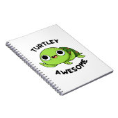 Turtley Geweldige Grappige Schildpad Pun Notitieboek (Rechterzijde)
