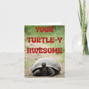 Turtley Geweldige verjaardagswensen voor een Slow- Kaart
