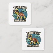 Turtley Geweldige Vierkante Visitekaartje (Voorkant / Achterkant)