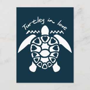 Turtley in Love Briefkaart
