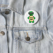 Turtley Nerdy Ronde Button 5,7 Cm (In situ)