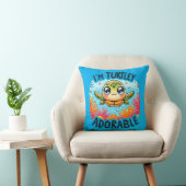 "Turtley Schattig" Kussen (Stoel)