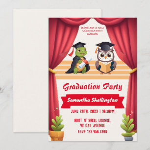 "Turtley Wijs: Een Afstudeer Uil-stravaganza!" Kaart