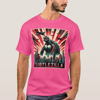 Turtlezillaurtle Anime Poster Monster familie T-shirt