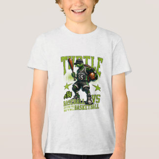 turtule basket ball game Tri-Blend shirt