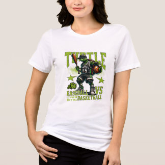 turtule basket ball game Tri-Blend shirt