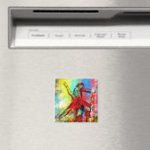 Tus Labios de Rubi - Uw robijn lippen print Magneet (Insitu (Vaatwasser))