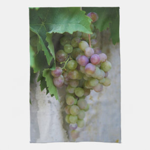 Tuscaanse druiven wijngaard keukenhanddoek