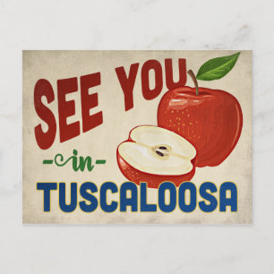 Tuscaloosa Alabama Apple - Vintage Travel Briefkaart