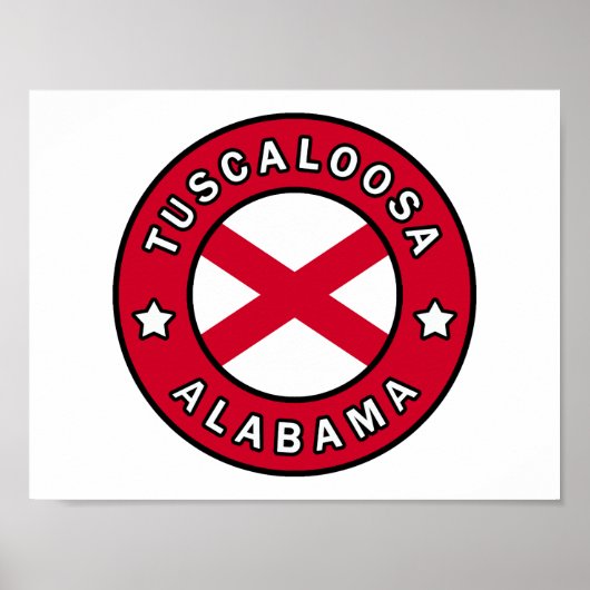 Tuscaloosa Alabama Poster (Voorkant)