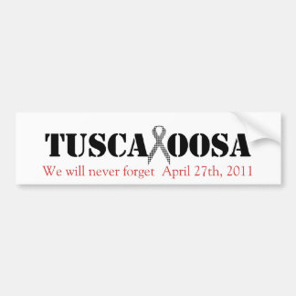 Tuscaloosa met ondersteuning voor de Houndstooth-v Bumpersticker
