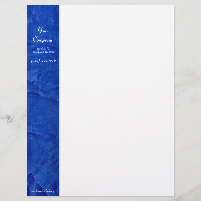 Tuscan Blauw Briefpapier (Voorkant)