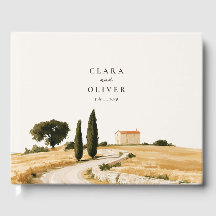 Tuscan Cipres Tarwe Laan Boerderij Italië Trouwen