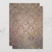  Tuscan Damask Elegant Layered Kaart (Voorkant / Achterkant)